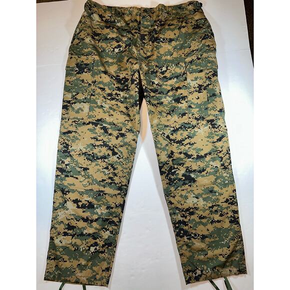 Genuine Gear Cargo Pants Mens XL-R Digital Woodland Camo Print Tactical Utility - Picture 2 of 7